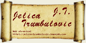 Jelica Trumbulović vizit kartica